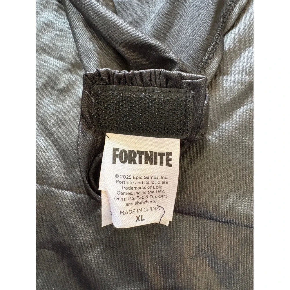 Spirit Fortnite The Foundation Costume Youth XL 14-16 Muscle Suit Mask Cape Belt - Picture 10 of 12